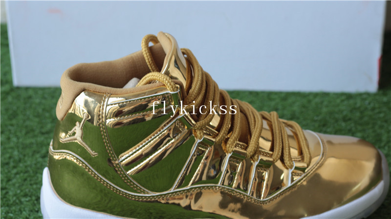 Authentic Air Jordan 11 Pinnacle Gold PE